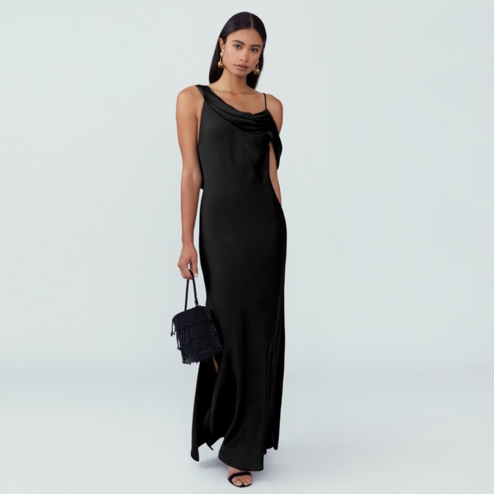 Fame and partners francoise dress black size 4 NEW